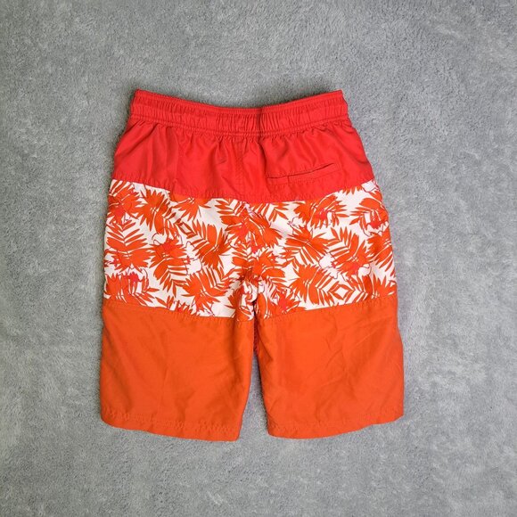 Cat & Jack Boys Swim Trunks XL Red & Orange Hawaiian Print - Picture 2 of 5